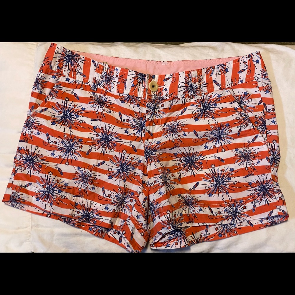 Fourth of July Fireworks Shorts Cotton